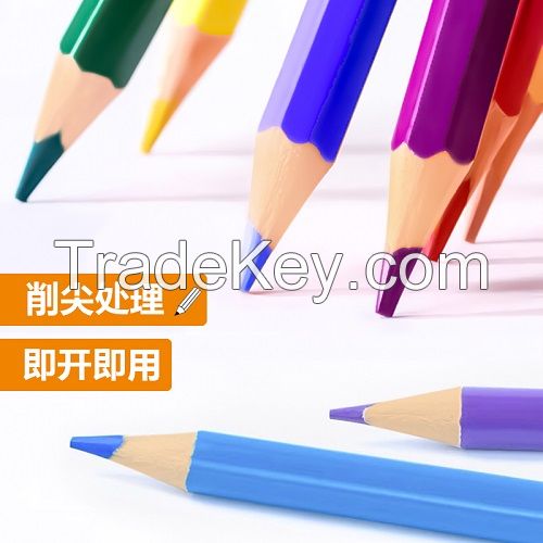 Back To Shool 12 wood free color pencil,plastic color pencil