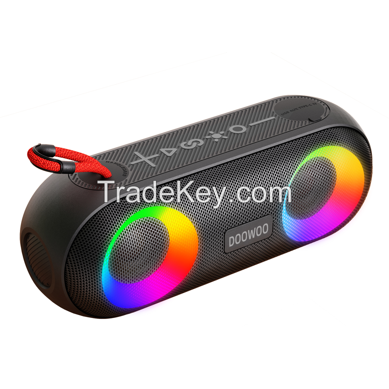 IPX6 waterproof bluetooth speaker 20w powerful sound wirless speaker with RGB light  