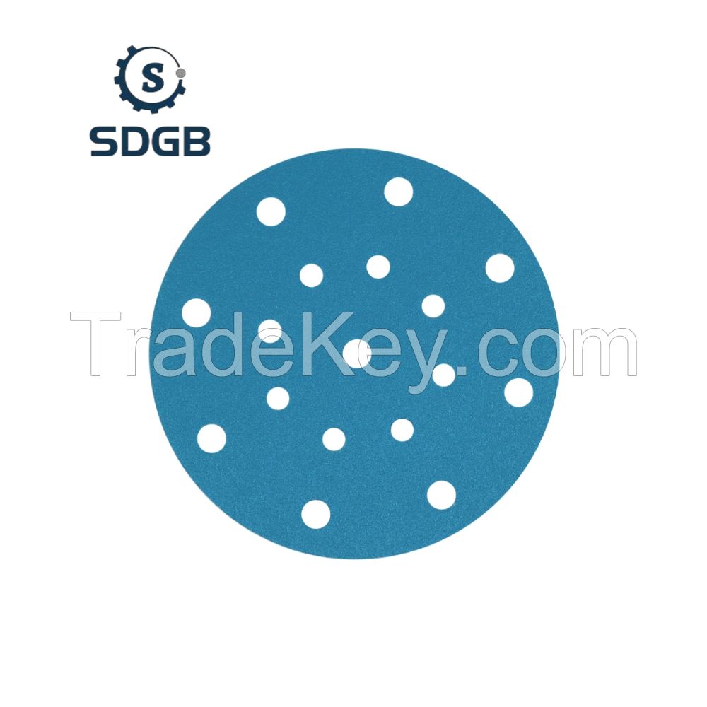 Abrasive Paper Ceramic Sanding Disc 150mm 6 Inch Hook and Loop Sanding Paper Abrasive Discs