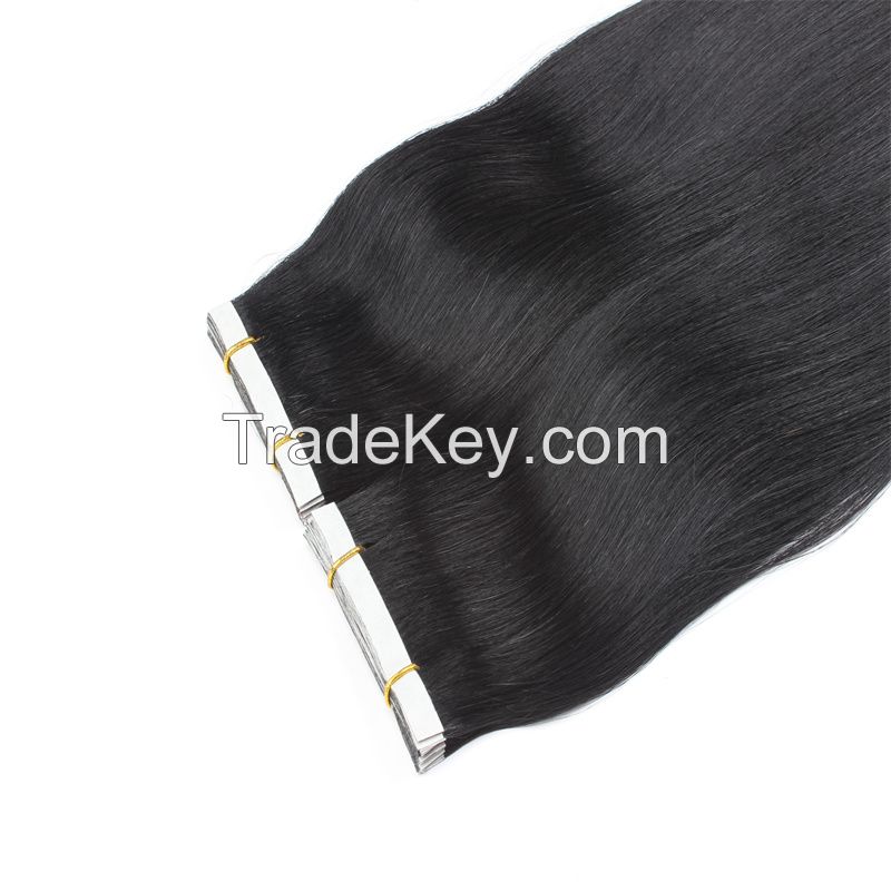 Raw Vietnamese Burmese hair extension tape ins cuticle aligned human hair weaves