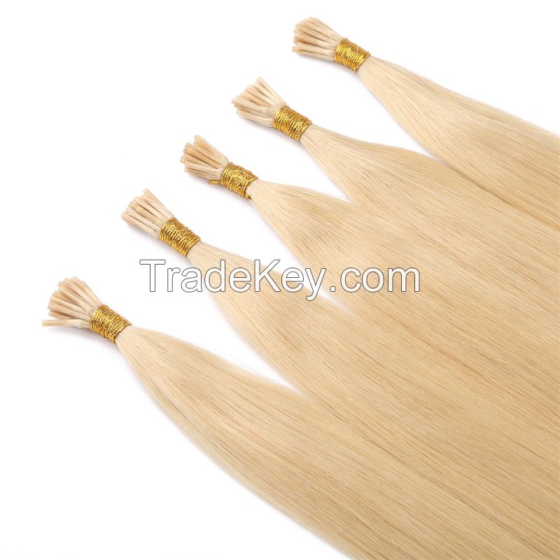 high quality prebonded hair extensions I tipped hair extensions stick hair 613#