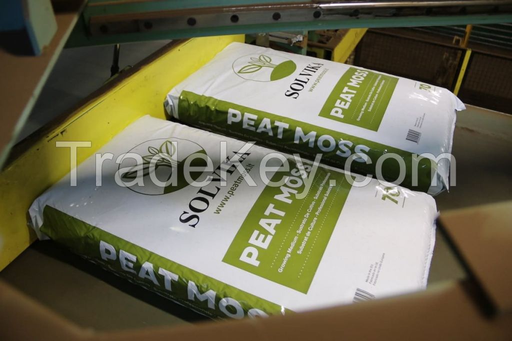 Potting and seeding peat moss substrate 