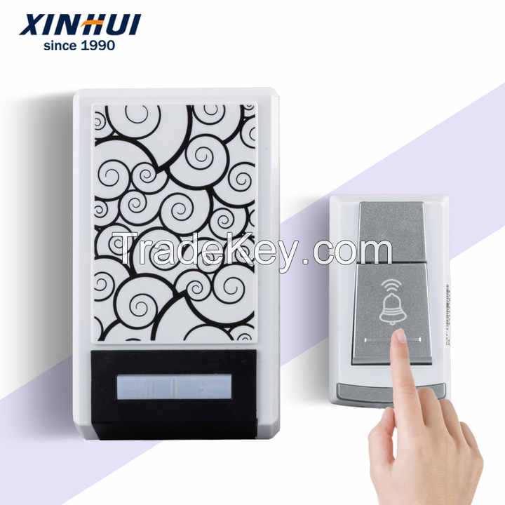 Digital Wireless Doorbell Waterproof 120M EU UK US Plug smart Doorbell ring Chime timbre battery 110V-220V Door bell