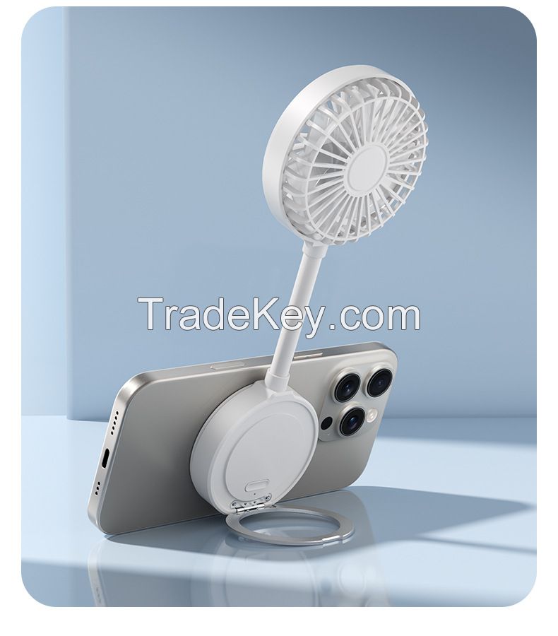 hot selling mini portable cooling handheld fan with magnetic phone holder