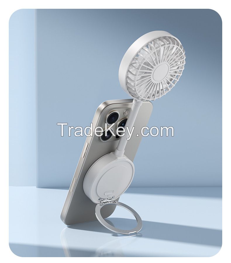 hot selling mini portable cooling handheld fan with magnetic phone holder