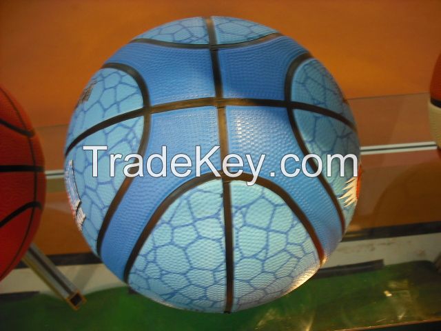 Factory Supplying Rubber Basketballs for Training and Playing, schools