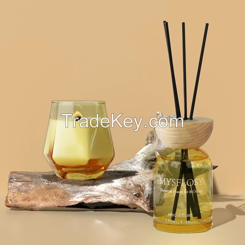 High Quality Scented candle and reed diffuser gift box set