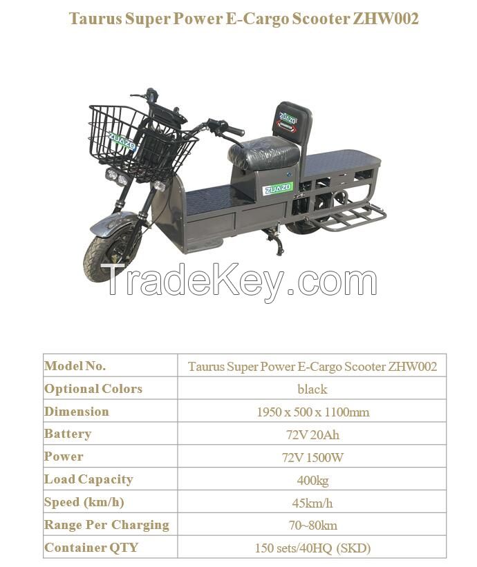 ELECTRIC SCOOTER - Taurus Super Power E-Cargo Scooter ZHW002