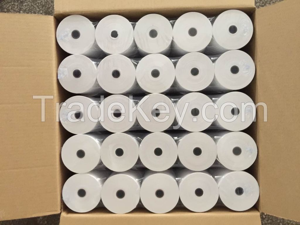 55 gsm 80x80 mm Thermal paper rolls upward tech