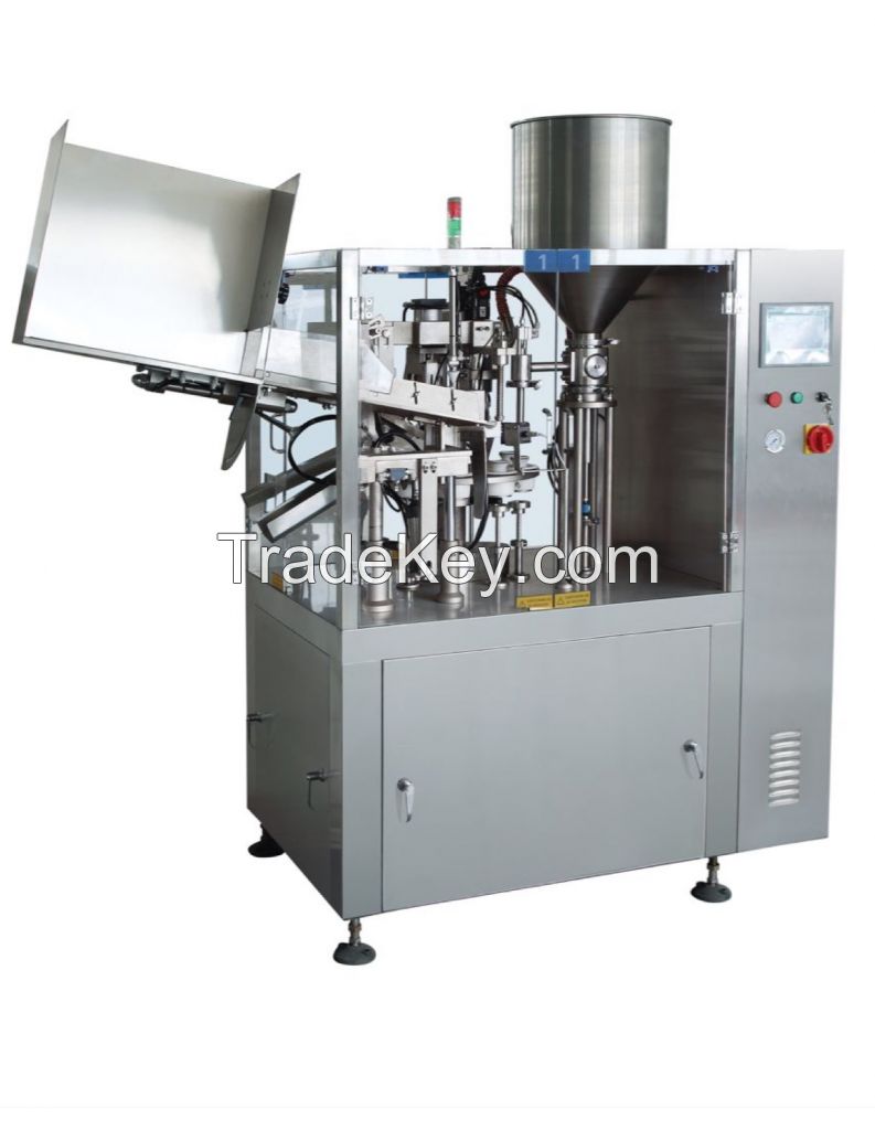 auto laminated plastic tubes filling sealing machine