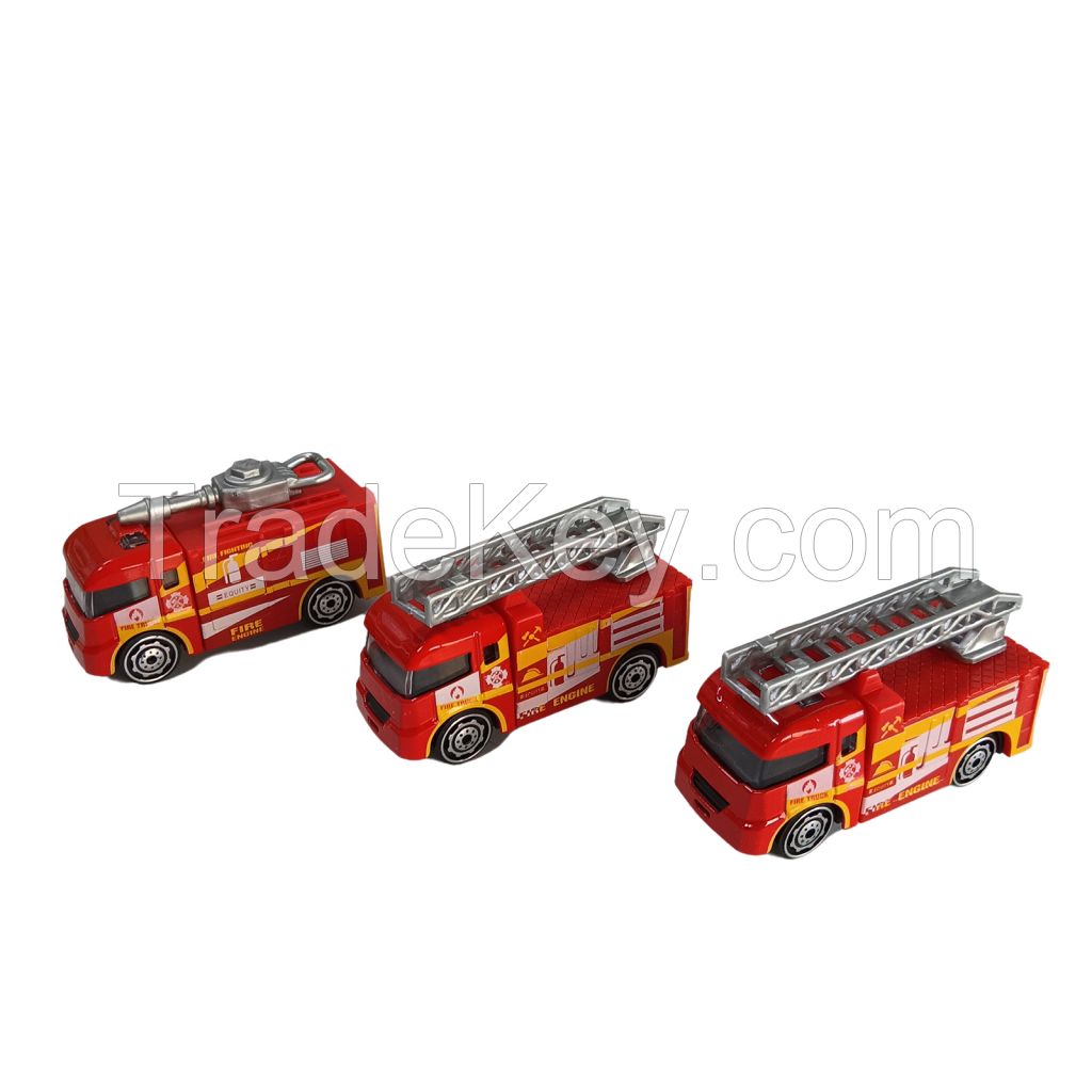 Diecast Metal Cars 10-pack 1:64 Scale Fire Rescue Construction Recycling Toy Model