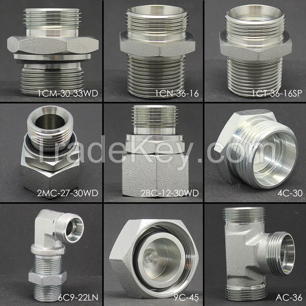 Hydraulic adapter Metric JIC BSP NPT