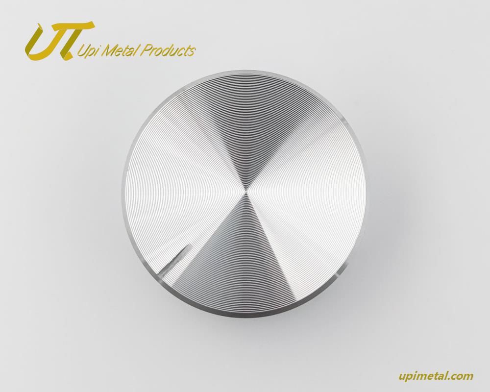 CNC Machined Aluminum Cap with ABS Plastic Insert Potentiometer Knob