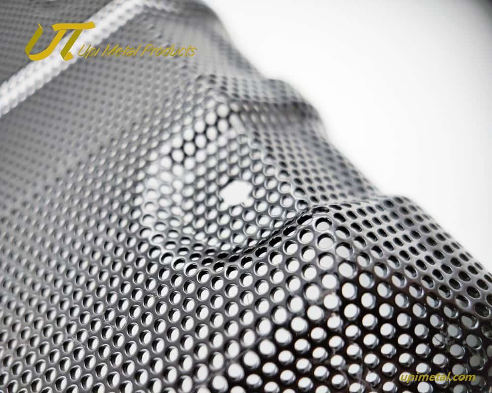 Custom Perforated Metal Speaker Grille Bending Formation mesh