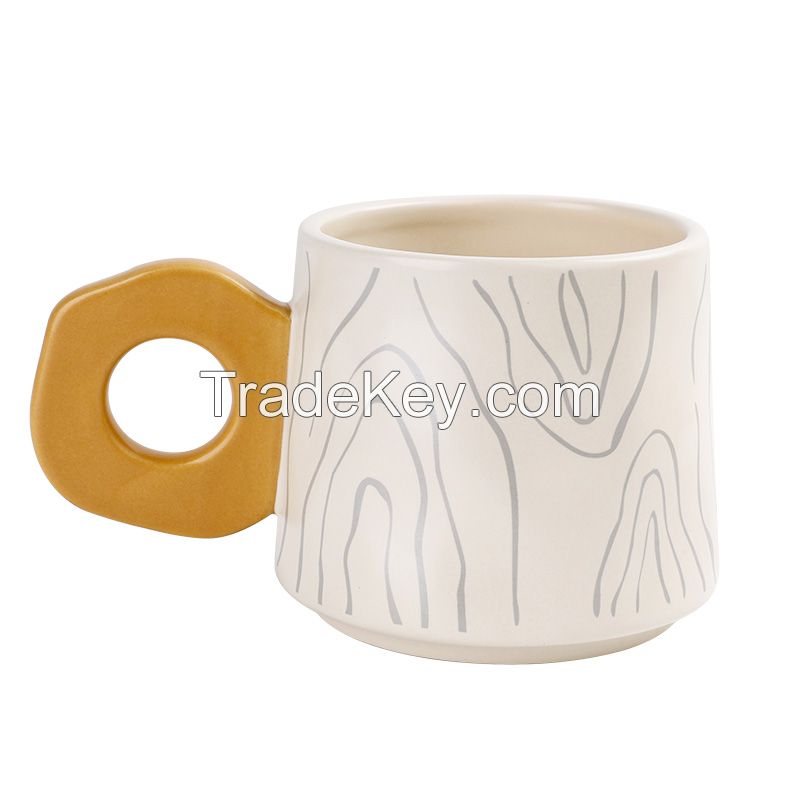 Annual Ring Collection Ceramic Cup and Saucer