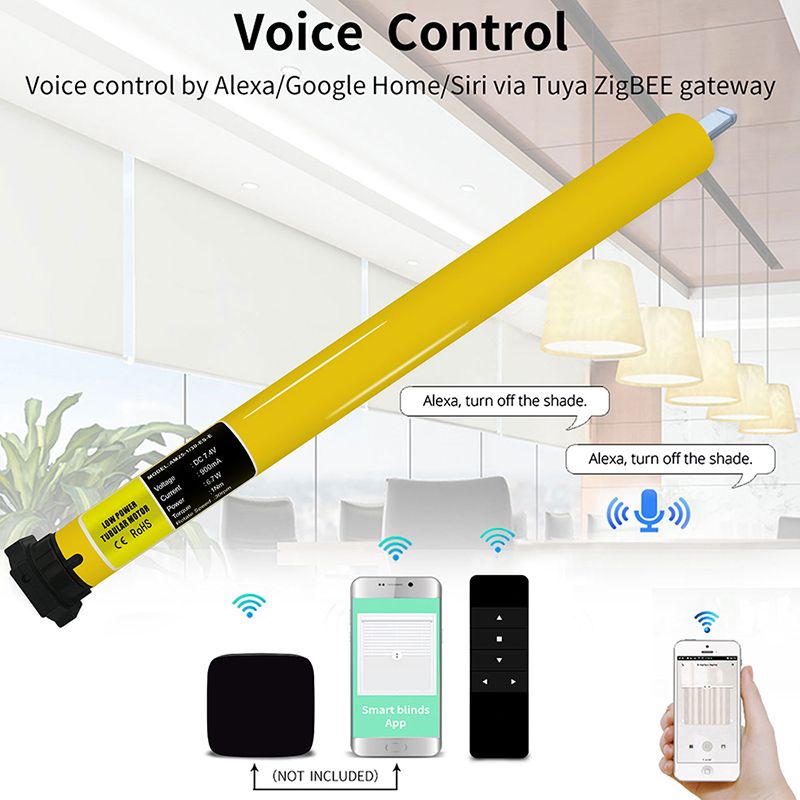 WIFI APP Tuya Zibee Blind Tubular Motor