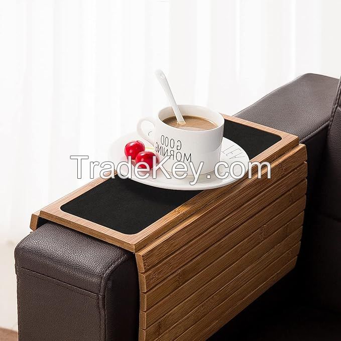 Sofa Armrest Tray Arm Table Sofa Arm Tray Clip on Tray Table Couch Cup Holder Tray