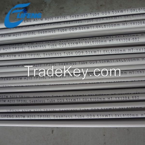 Stainless steel tubes for boilers