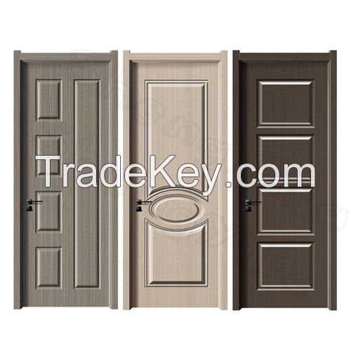 ShengYiFa 2mm thickness PVC Film Wood Plastic Composite WPC Door