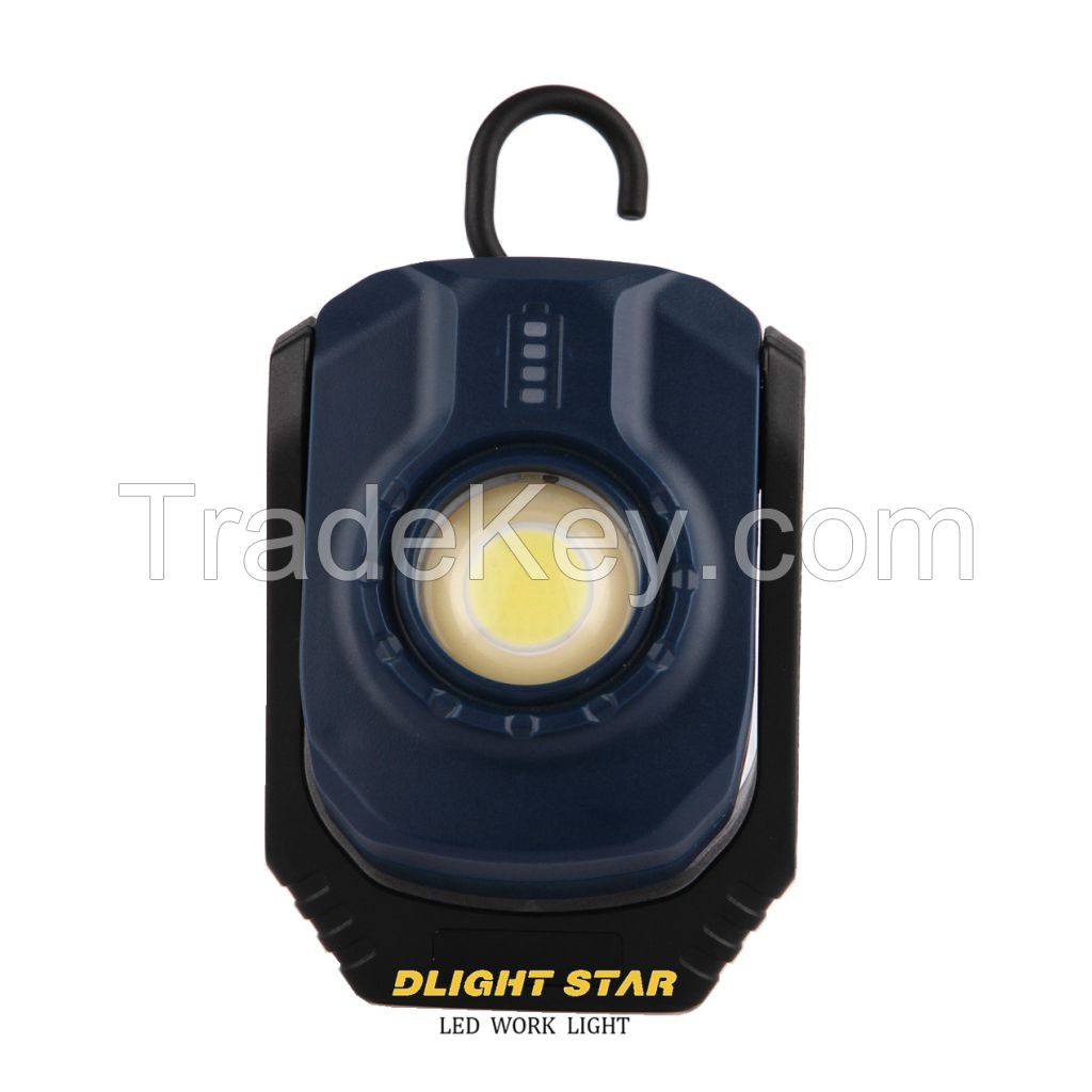 Manufacturer rechargeable pocket work light with magnetic outdoor lighting