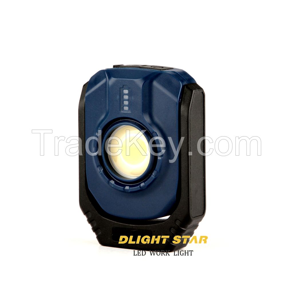 OEM rechargeable pocket work light with magnetic outdoor lighting