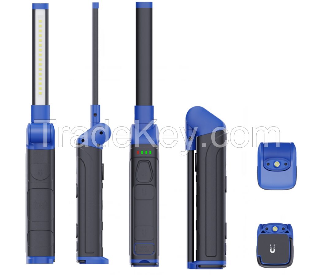  Handheld foldable 1000lm foldable light, can be Inductive charged