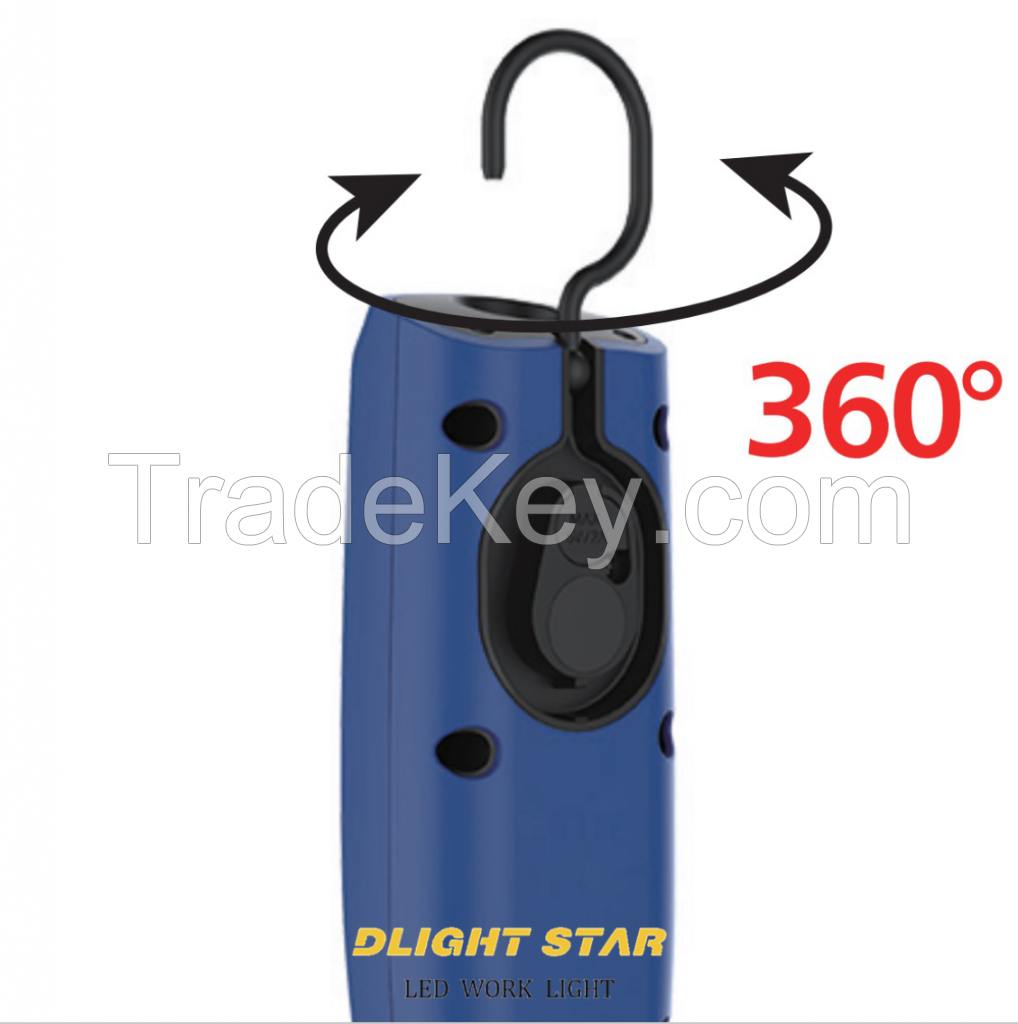 Factory price inductive charging Pocketable work light with 360ÃÂ° rotatable holder and magnet base Long battery life