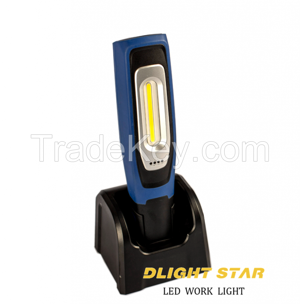 COB cordless tast inspetion work light can be Cradle charged