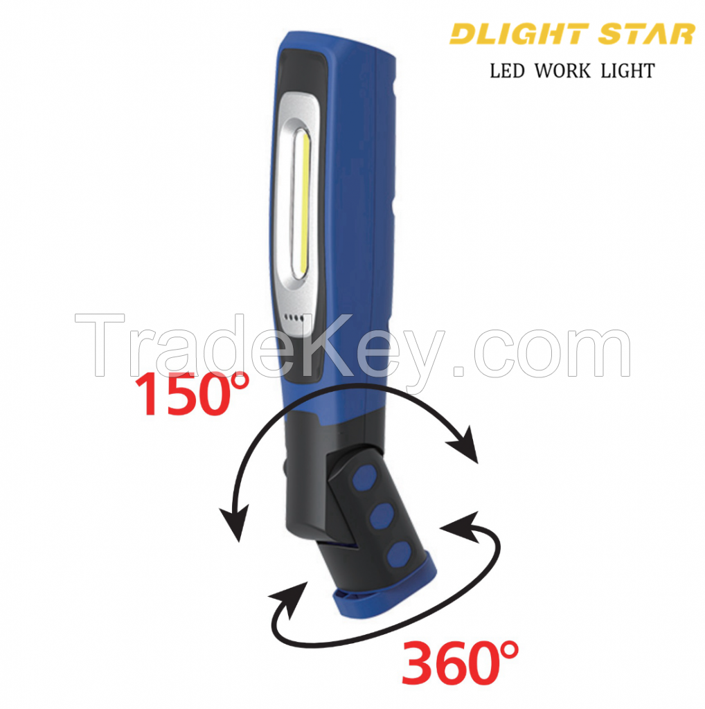 COB cordless tast inspetion work light can be Cradle charged