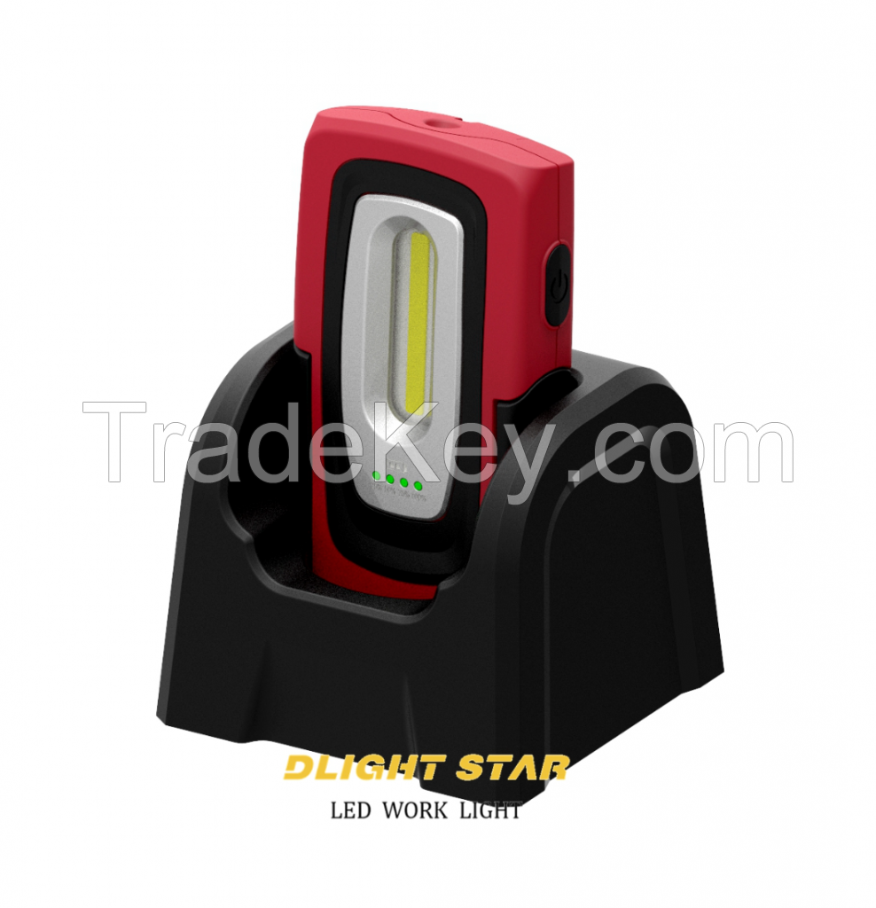 Factory price inductive charging Pocketable work light with 360ÃÂ° rotatable holder and magnet base Long battery life