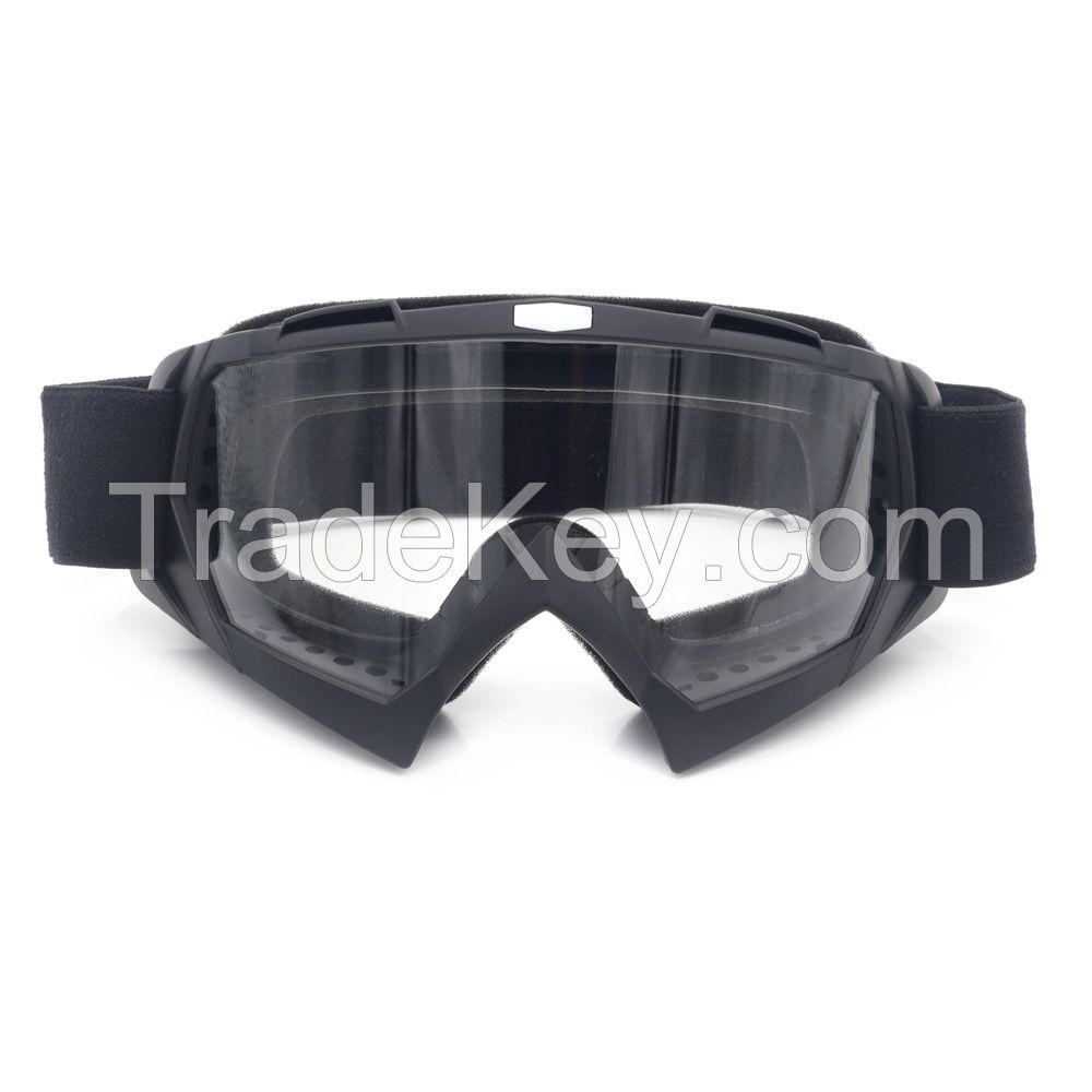 dirt bike helmet and goggles