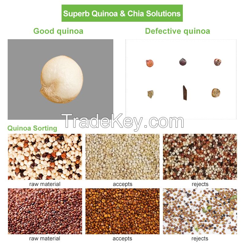 Quinoa pepper carrot cucumber tomato broccoli onion optical Ccd color sorting machine seed color sorting machine