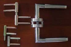 screw hinge &amp; stainless steel lever handle