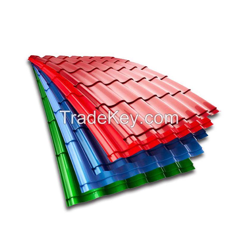 Prepainted Color Coated PPGI PPGL Corrugated Steel Roofing Sheet