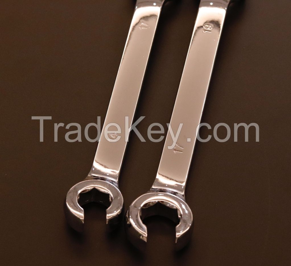 14-17mm Flare Nut Wrench Set, Brake Line Open Wrench