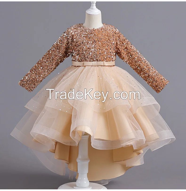 Children wears Flower Girl Dress 3-8 year Summer Girls Evening Wedding princess Party Dress for girl