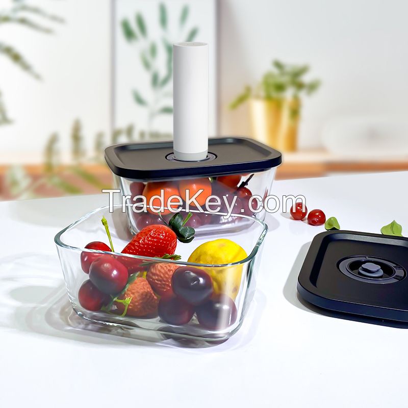 Top Quality High Borosilicate Glass Food Storage Vacuum Container