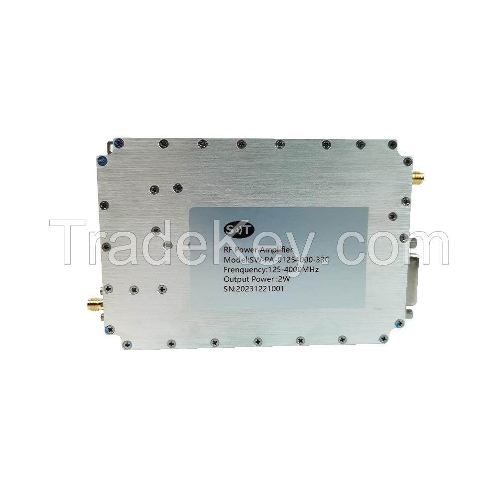 RF Module Wideband 0.125-4GHz 2W Power Amplifier For Telecommunication