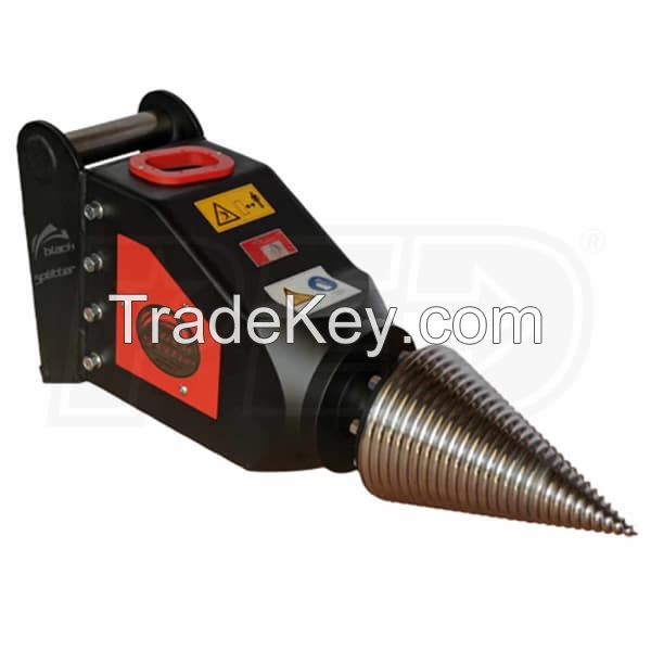 BLACK SPLITTER S2 - 800CC SKID STEER CONE LOG SPLITTER