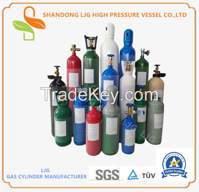 150bar Empty GasTanks Gas Bottles Cylinders Used to Contain Gas O2, N2, Ar, CO2