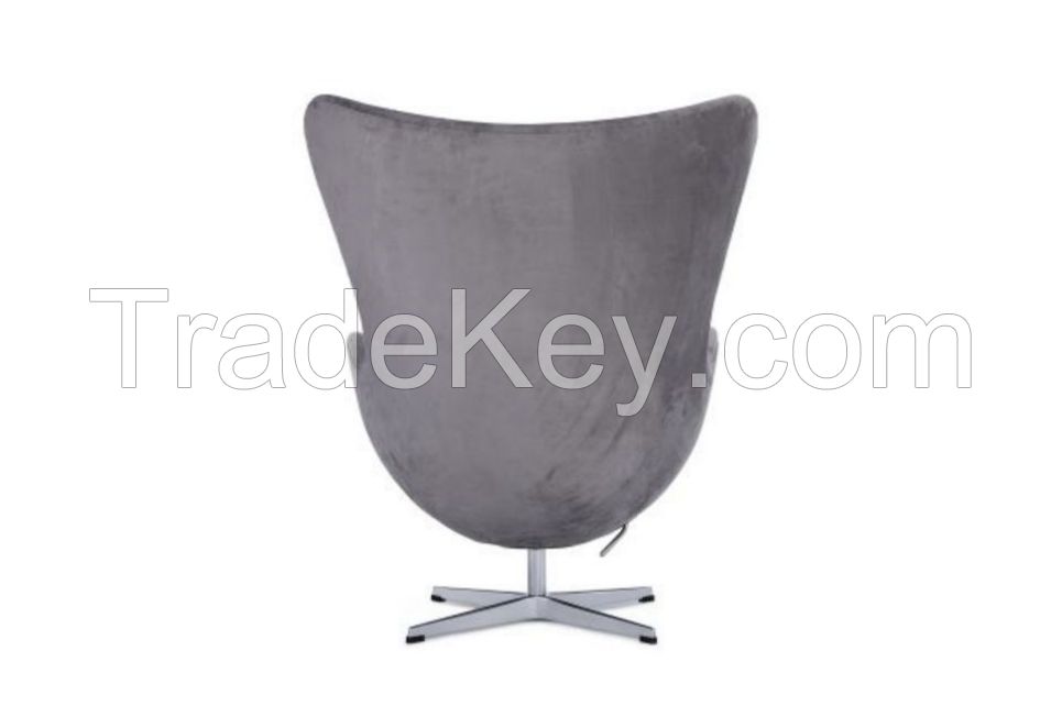 Replica Arne Jacobsen Egg Chair in fabric/leather