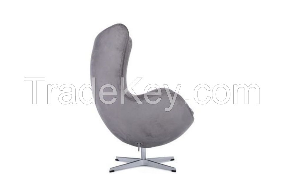 Replica Arne Jacobsen Egg Chair in fabric/leather