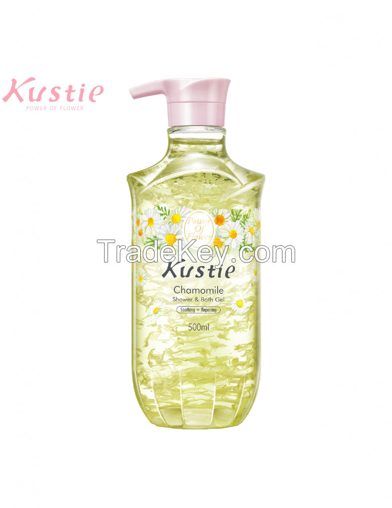 Kustie Real Flower Chamomile Shower &amp; Bath Gel