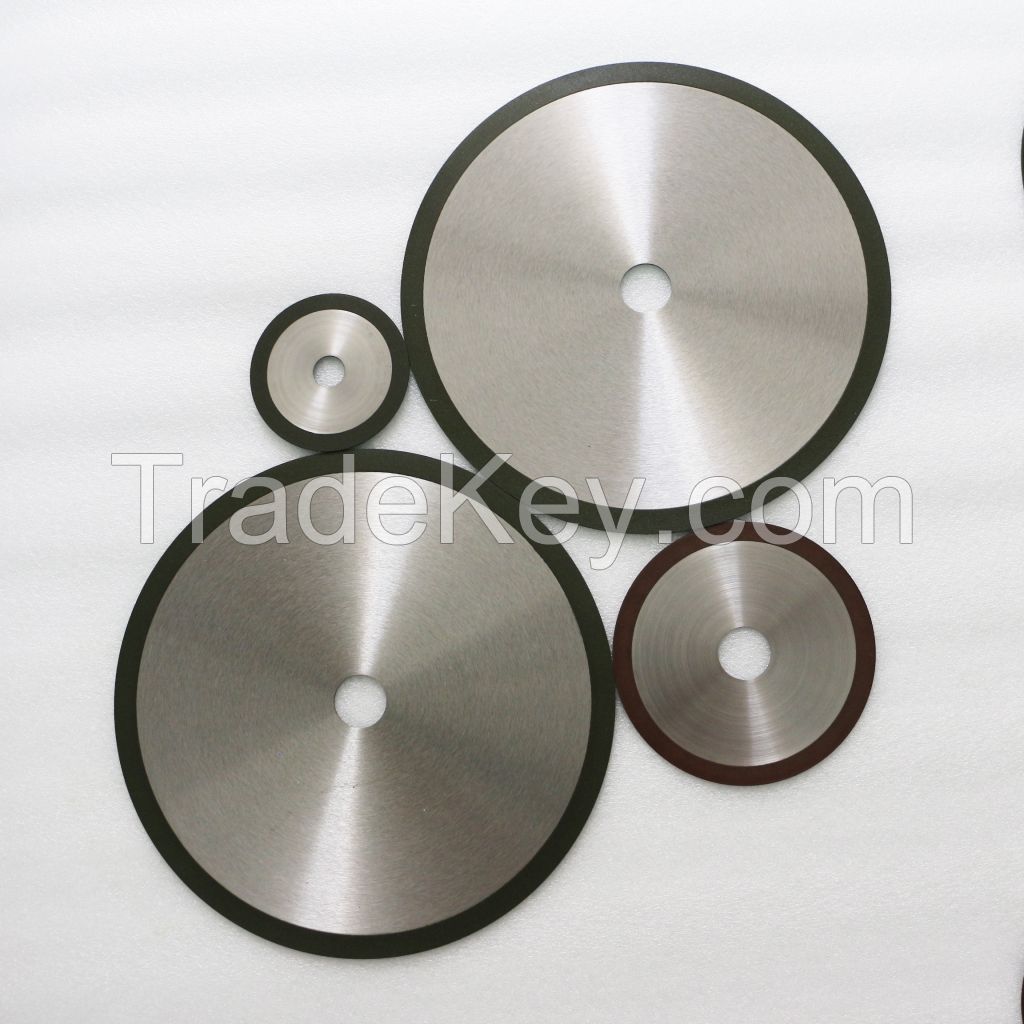 Superthin resin bond diamond blade/cutting disc for carbide hard alloy metal