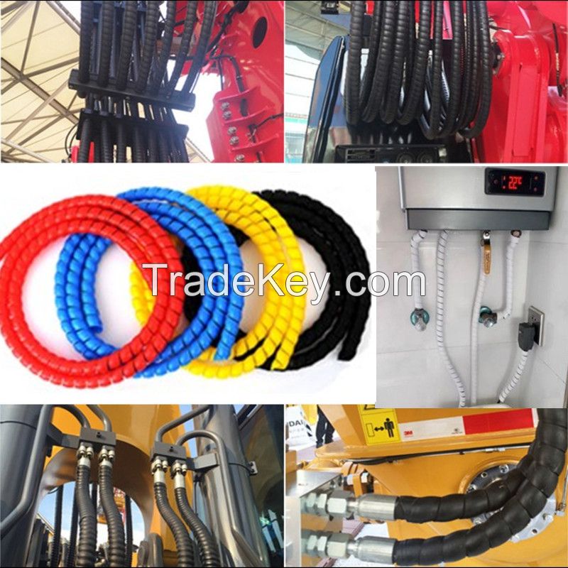 Sprial wrapping hose flexible cable protector sleeve production line