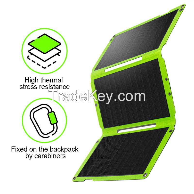 OEM ODM Fold Solar Cell Panel 5V 9V 30W Mini ETFE Usb Cell Phone Battery Portable