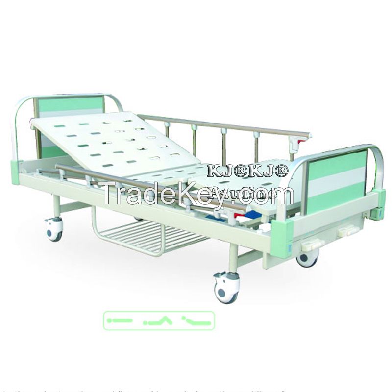 Casting aluminum bed board castors steel plastic medical furniture manual bed