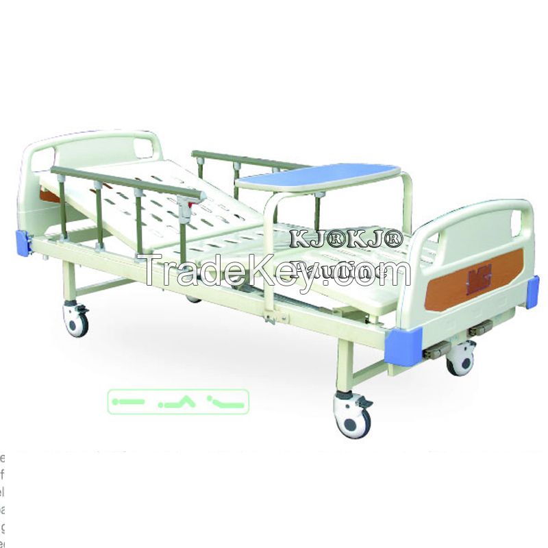 Casting aluminum bed board castors steel plastic medical furniture manual bed