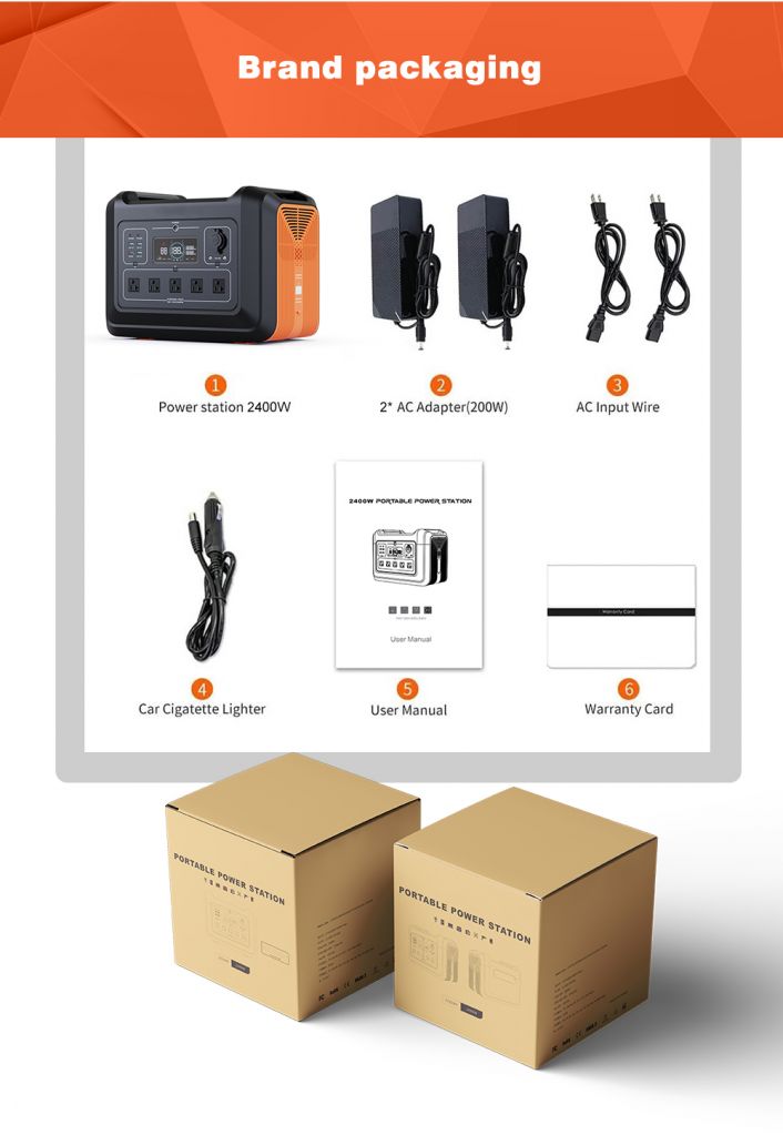 2400W portable power station