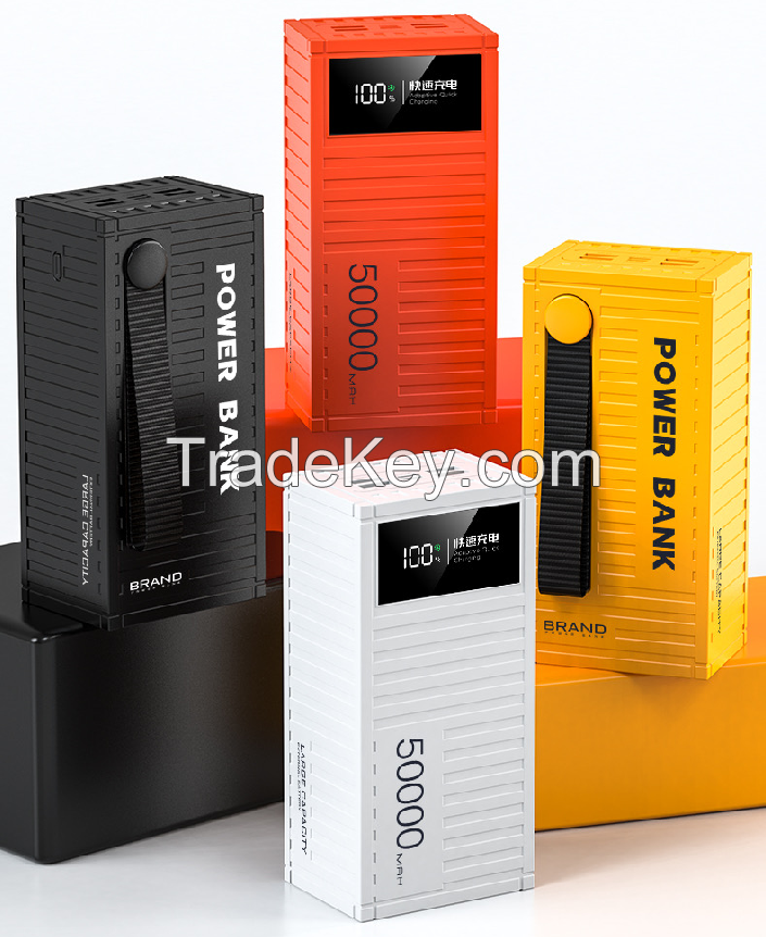 Container Shape Power Bank 10000mah 20000mah 30000mah 50000mah PD 22.5W Fast Charging